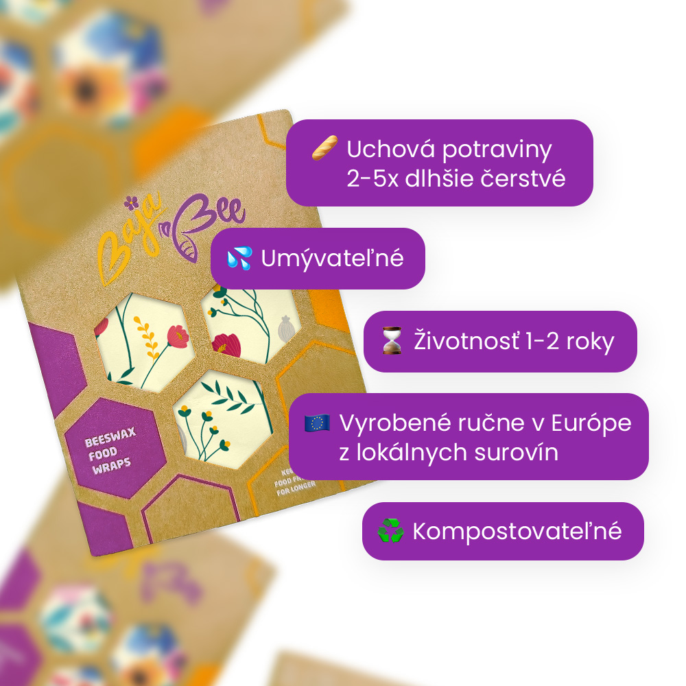 Voskový obrúsok - XL, Orange Dots, 1 ks