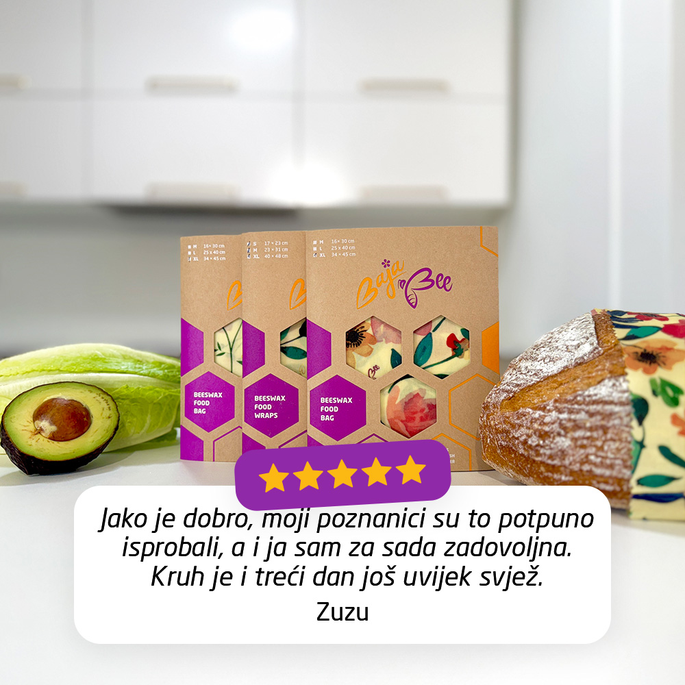 Omoti od pčelinjeg voska - XL, Orange Dots, 1 kom
